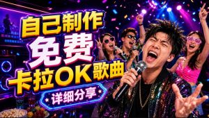 零基础AI制作免费卡拉OK视频教程，从歌曲生成、音轨分离到字幕制作、视频导出，手把手教学-升阶有道