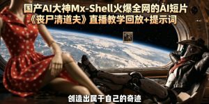 国产AI大神Mx-Shell火爆全网的AI短片《丧尸清道夫》直播教学回放+提示词-升阶有道