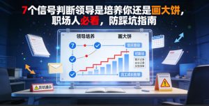 付费文章：7个信号判断领导是培养你还是画大饼，职场人必看，防踩坑指南-升阶有道