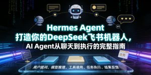 Hermes Agent打造你的DeepSeek飞书机器人，AI Agent从聊天到执行的完整指南-升阶有道