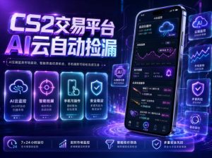 CS2交易平台AI云自动捡漏，多年稳定运行，无需手机，支持任何形式验证，日入300+【揭秘】-升阶有道
