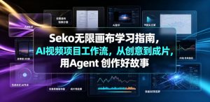 Seko无限画布学习指南，AI视频项目工作流，从创意到成片，用Agent 创作好故事-升阶有道