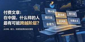 付费文章：在中国，什么样的人最有可能跨越阶层？-升阶有道