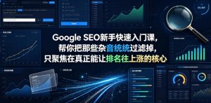 Google SEO新手快速入门课，帮你把那些杂音统统过滤掉，只聚焦在真正能让排名往上涨的核心动作【原创双语字幕】-升阶有道