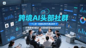 跨境AI头部社群，一个人顶一支团队的时代真正的开始了，分享跨境AI前沿，可落地的实战经验（更新261023）-升阶有道