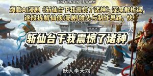 爆款AI漫剧《斩仙台下我震惊了诸神》深度解析课，逐段拆解仙侠漫剧镜头与制作思路，快速复刻爆款创作模式-升阶有道