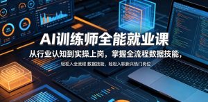 AI训练师全能就业课，从行业认知到实操上岗，掌握全流程数据技能，轻松入职新兴热门岗位-升阶有道