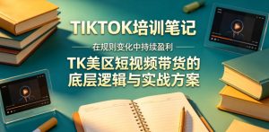 视界跨境TIKTOK4月17培训笔记，在规则变化中持续盈利，TK美区短视频带货的底层逻辑与实战方案【文档】-升阶有道